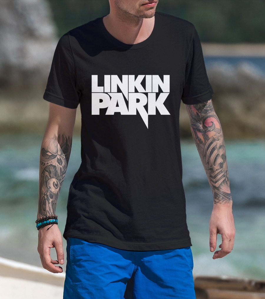 Linkin Park Logo Rock Band Black T-Shirt