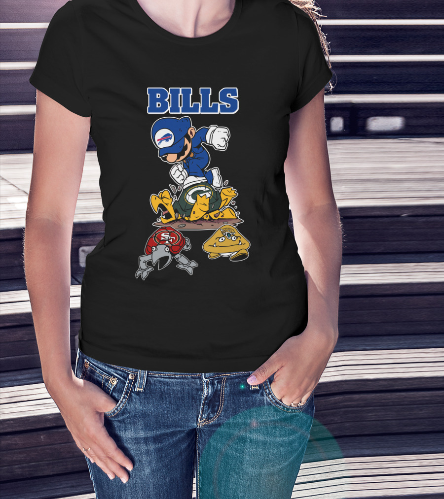 Bills Buffalo Parody Character Football Rivalry Icons T-Shirt