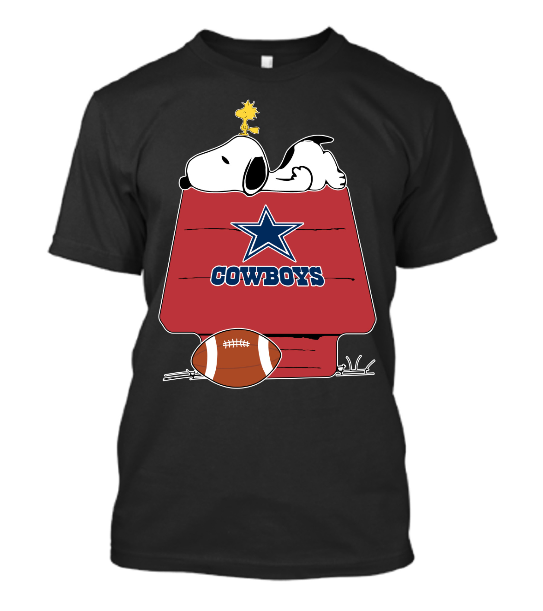 Cowboys Snoopy Woodstock Football Dallas Star House T-Shirt