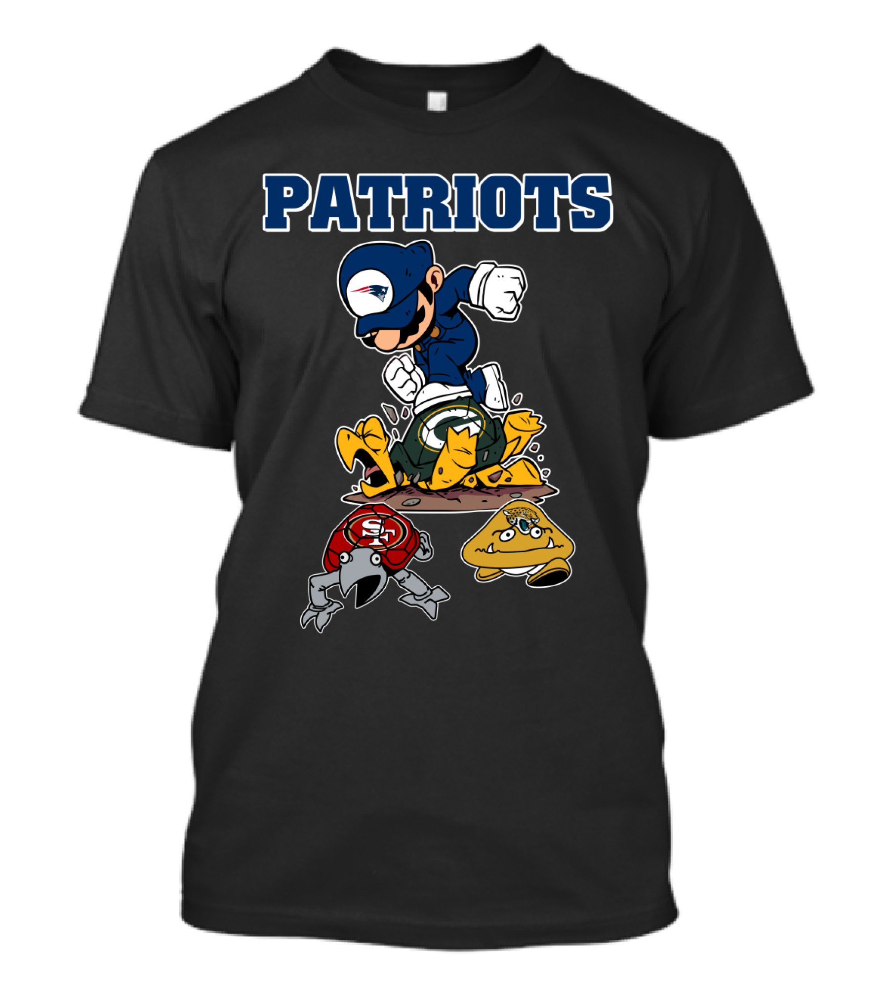 Patriots New England Cartoon Character Rivalry Victory T-Shirt