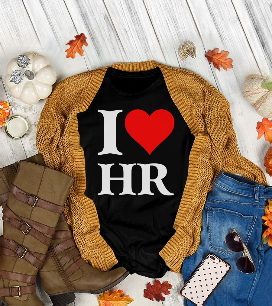 I Heart HR Human Resource Passion Enthusiast T-Shirt