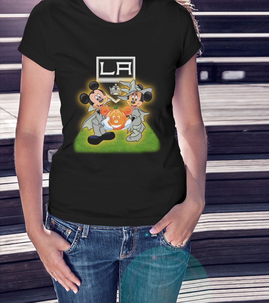La Kings Halloween Mickey Mouse Pumpkin Celebration T-Shirt