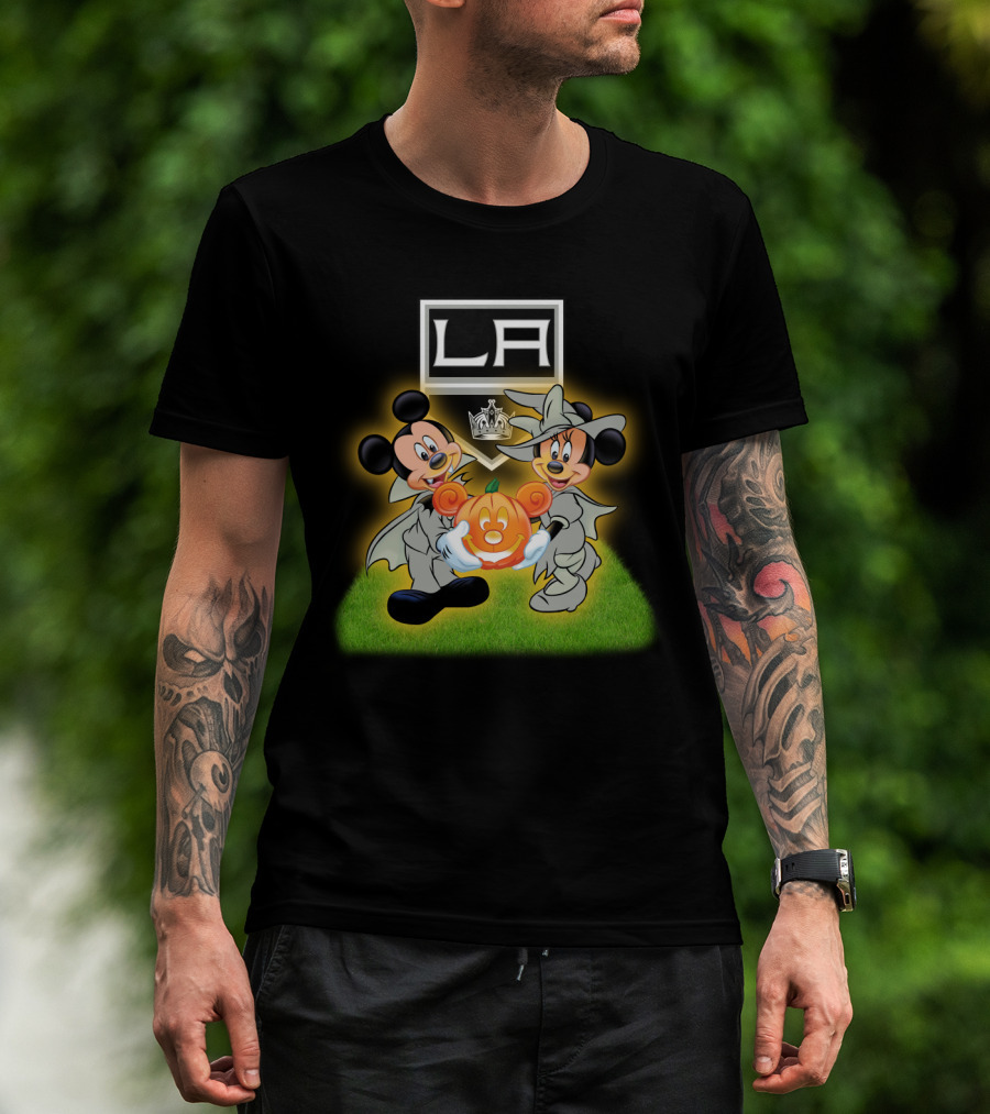La Kings Halloween Mickey Mouse Pumpkin Celebration T-Shirt