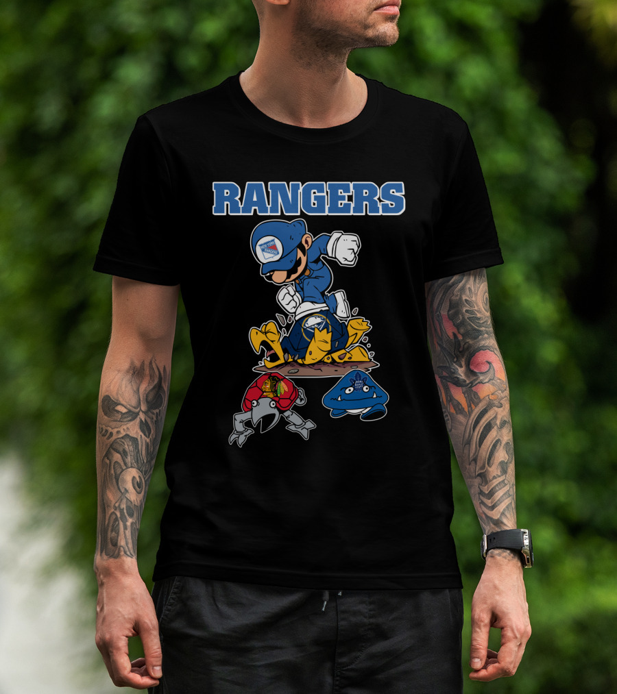 Rangers Hockey Hero Triumphs Over Rivals T-Shirt