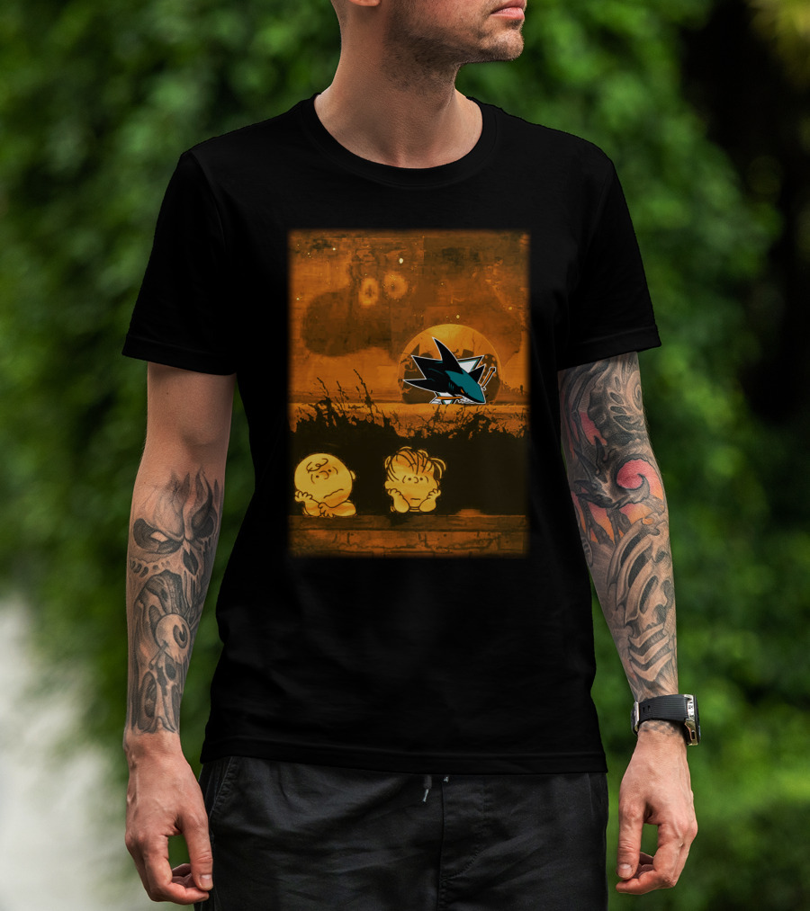 Peanuts Halloween San Jose Sharks T-Shirt