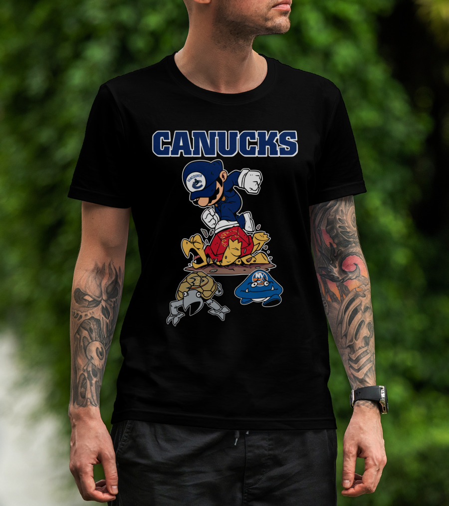 Vancouver Canucks Mario Style Hockey Rival Matchup T-Shirt