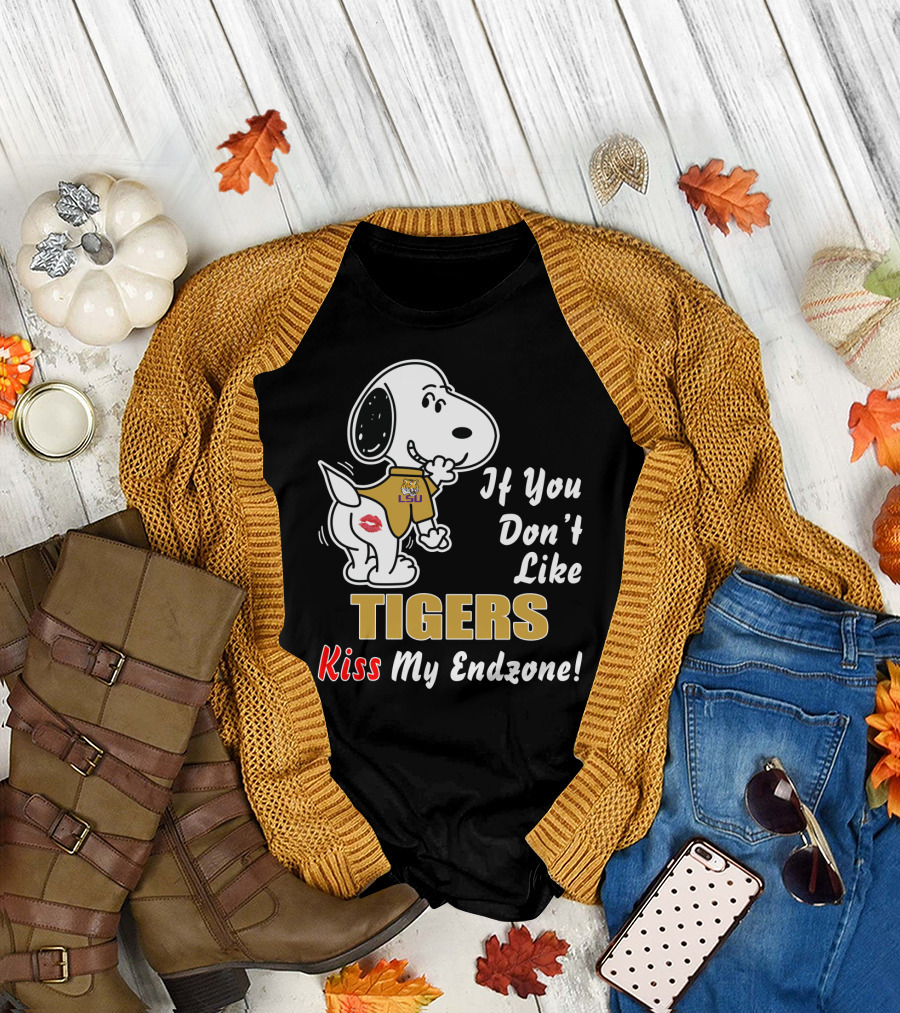 LSU Tigers If You Don't Like Kiss My Endzone Football T-Shirt