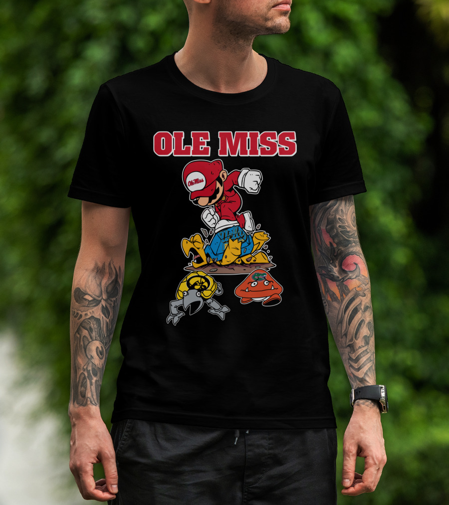 Ole Miss Football Mascots Collision With Inspired Characters T-Shirt