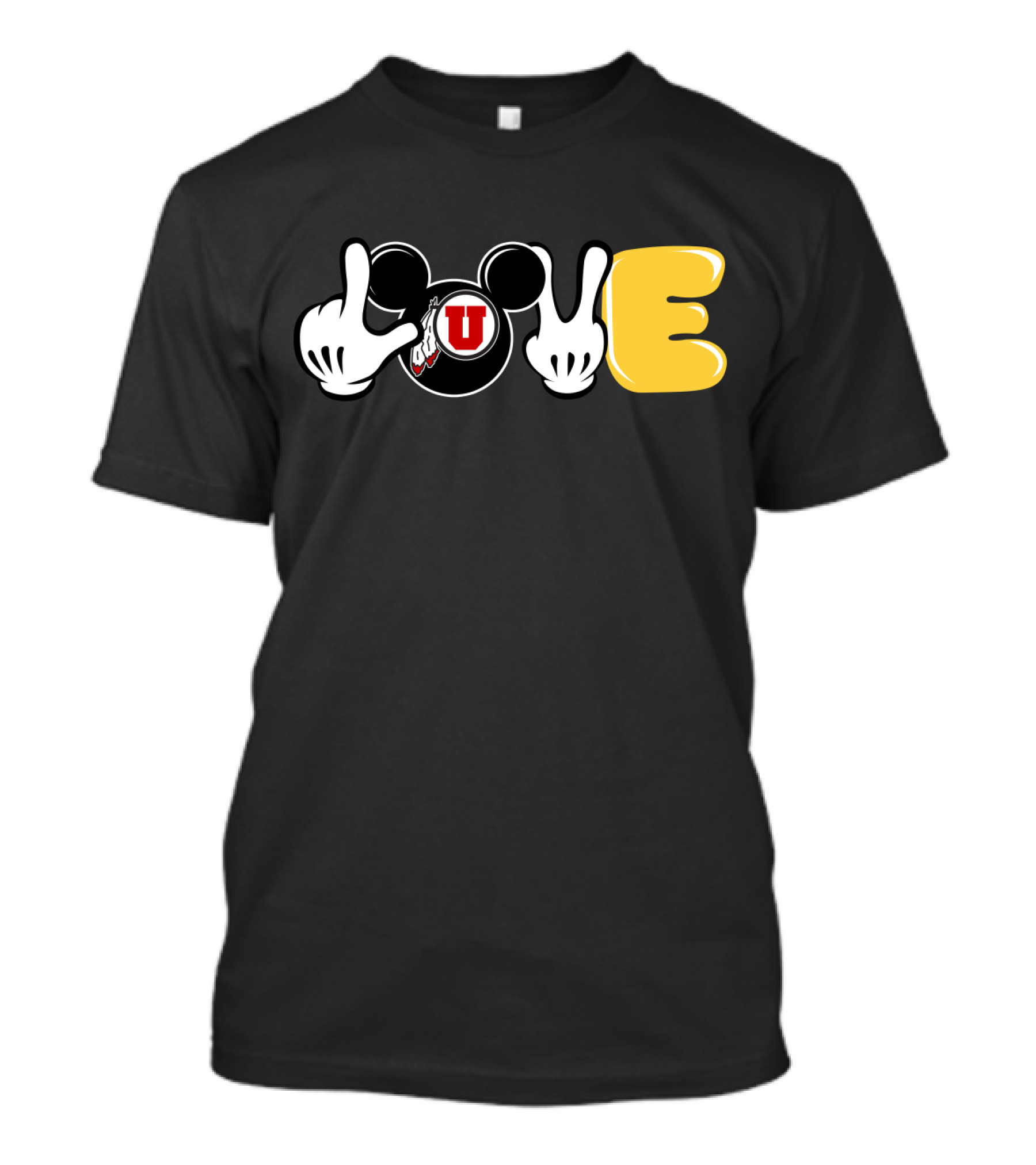 Love Utah Football Mouse Ears T-Shirt