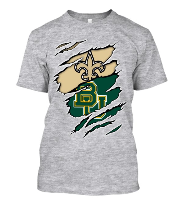 Saints Fleur-de-Lis Over Baylor Bears T-Shirt