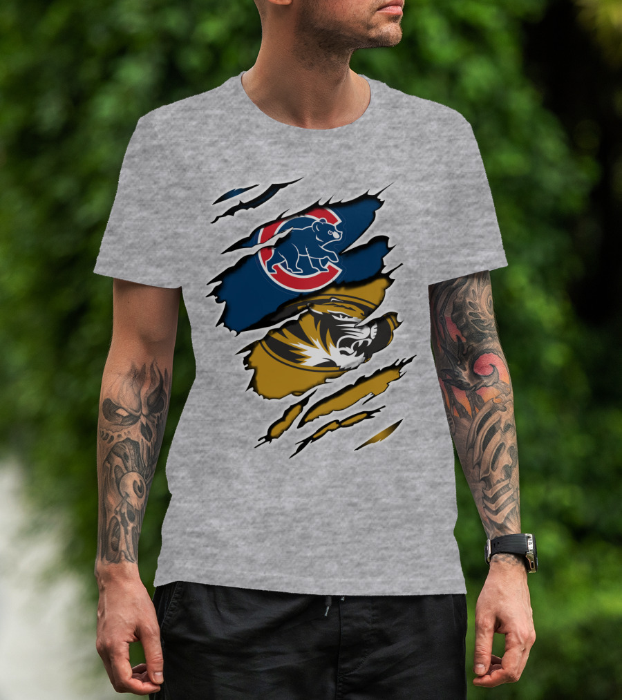 Chicago Cubs Missouri Tigers Mashup T-Shirt
