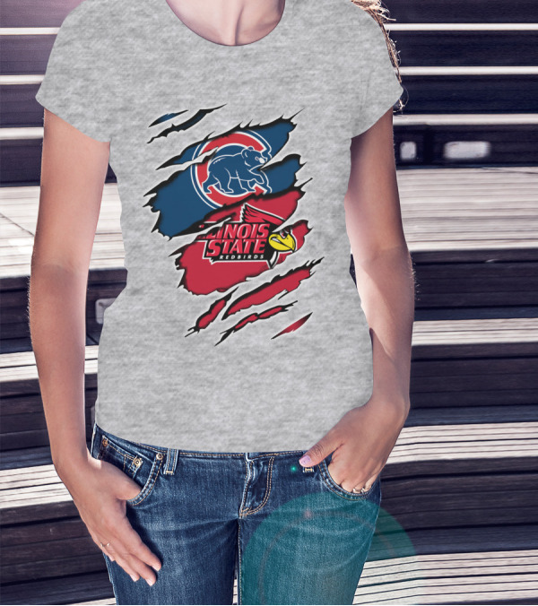 Cubs Illinois State Redbirds T-Shirt