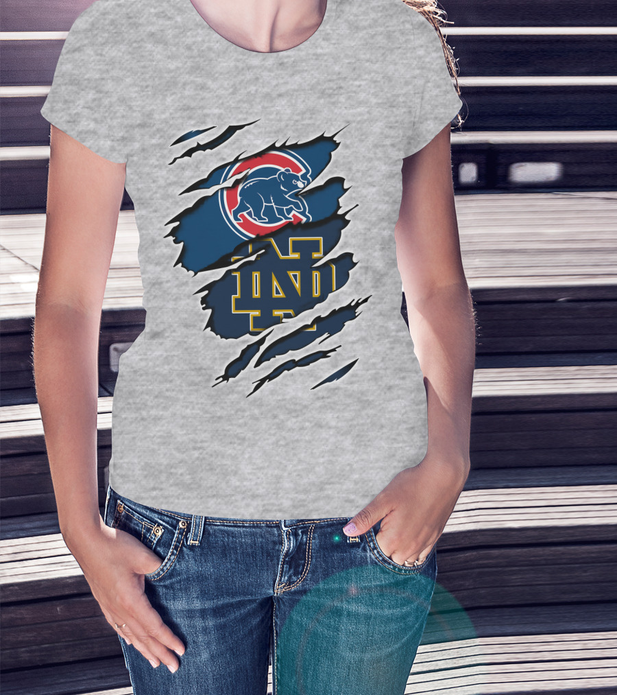 Cubs Notre Dame Rip T-Shirt