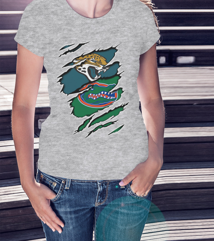 Nfl Jaguars Gators Florida Football Team Rivalry T-Shirt
