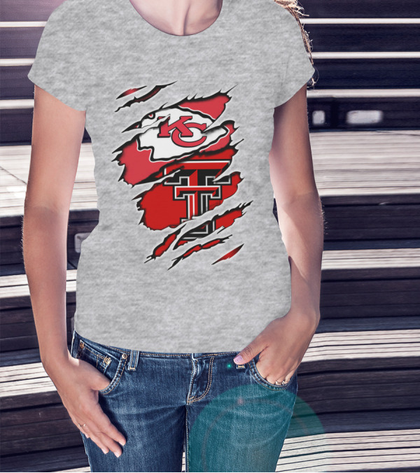 Kansas City Chiefs Texas Tech University Red Raiders Chiefs Texas T-Shirt