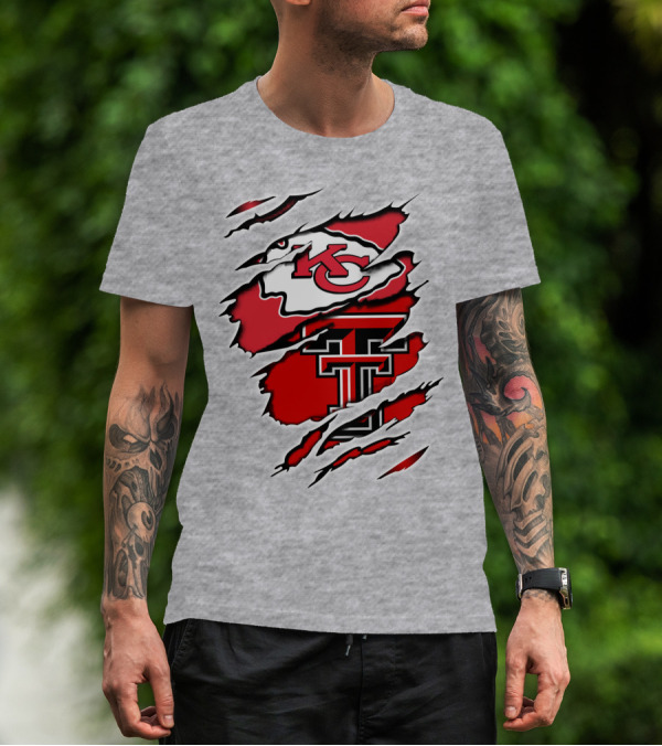 Kansas City Chiefs Texas Tech University Red Raiders Chiefs Texas T-Shirt