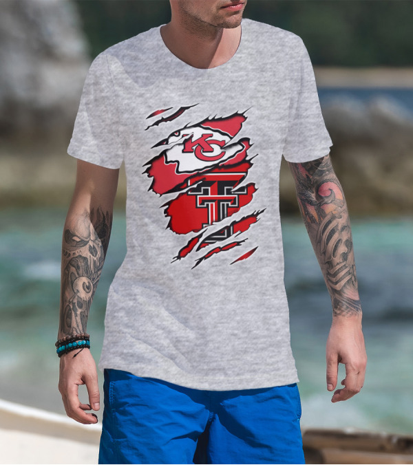 Kansas City Chiefs Texas Tech University Red Raiders Chiefs Texas T-Shirt