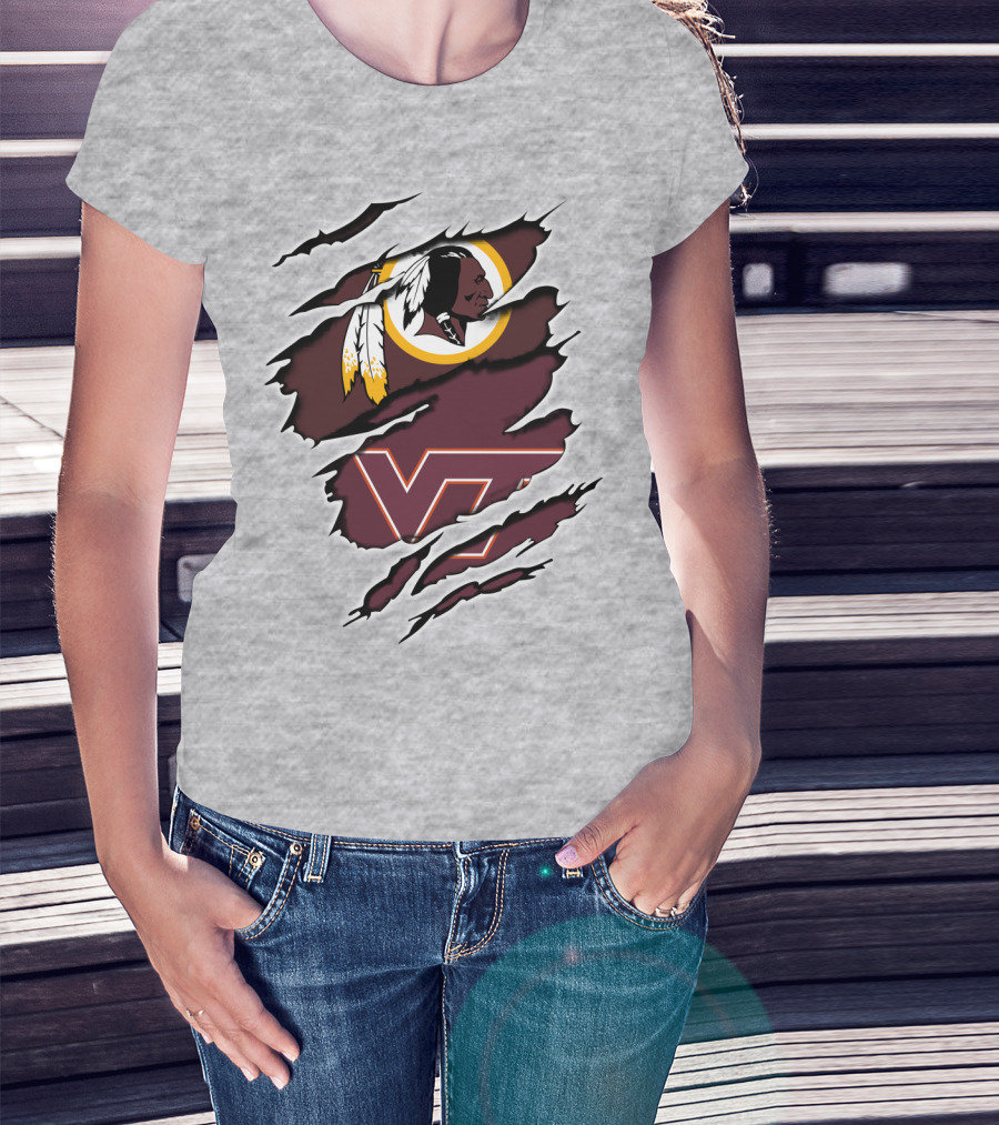 Redskins Hokiers Redskins Hokies Vt T-Shirt
