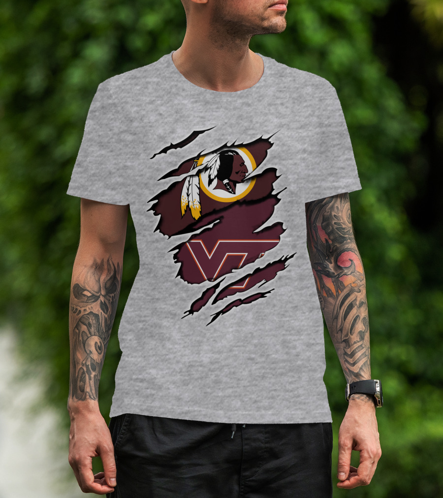 Redskins Hokiers Redskins Hokies Vt T-Shirt