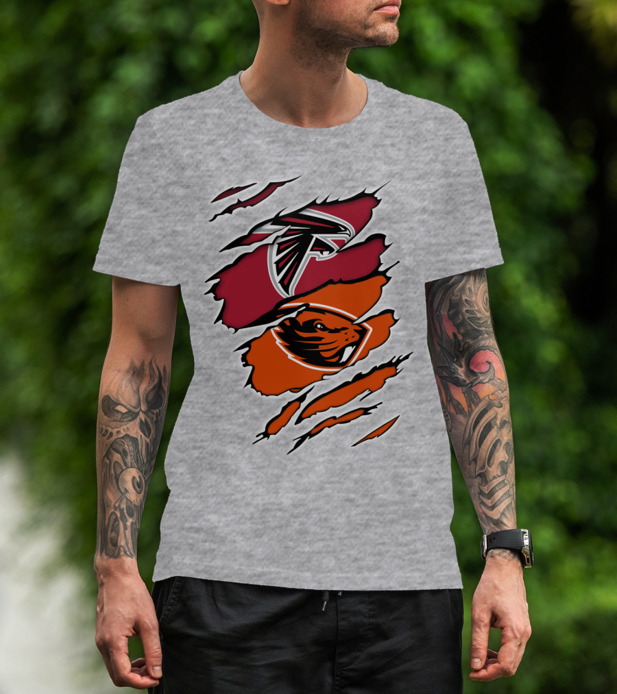 Atlanta Falcons Oregon State Beavers Claw T-Shirt
