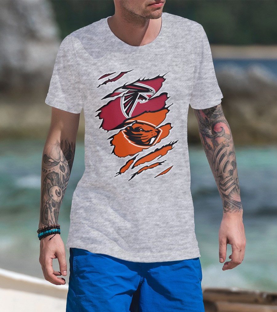 Atlanta Falcons Oregon State Beavers Claw T-Shirt