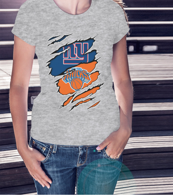 New York Giants Knicks Layered T-Shirt