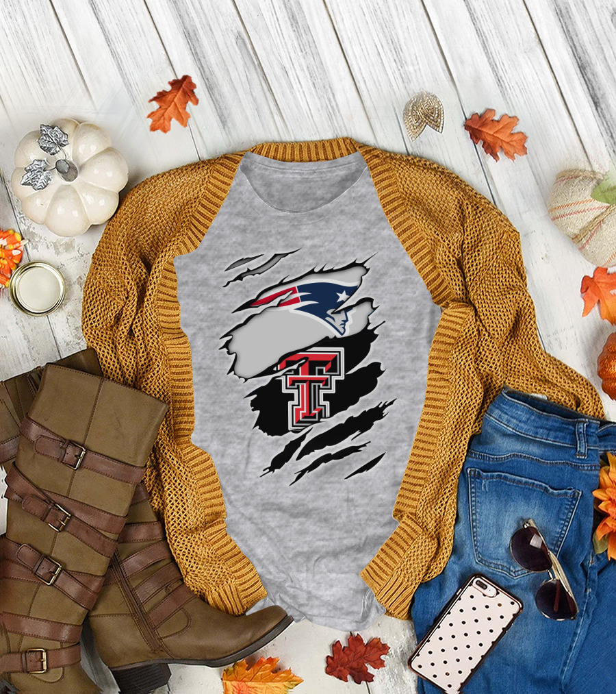 Patriots Texas Tech Double T Logo Fusion T-Shirt