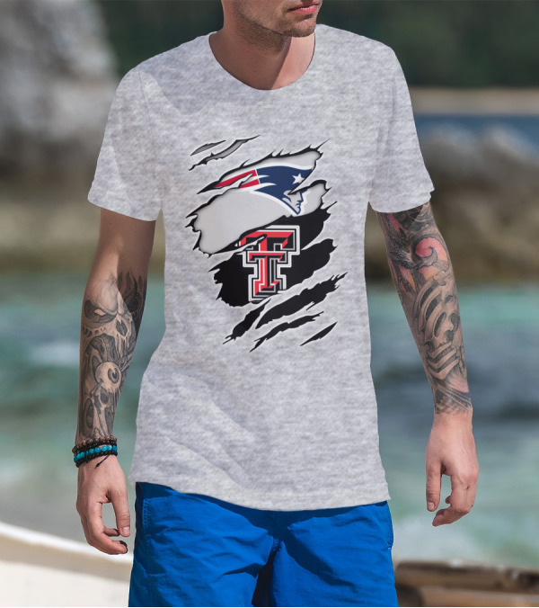 Patriots Texas Tech Double T Logo Fusion T-Shirt