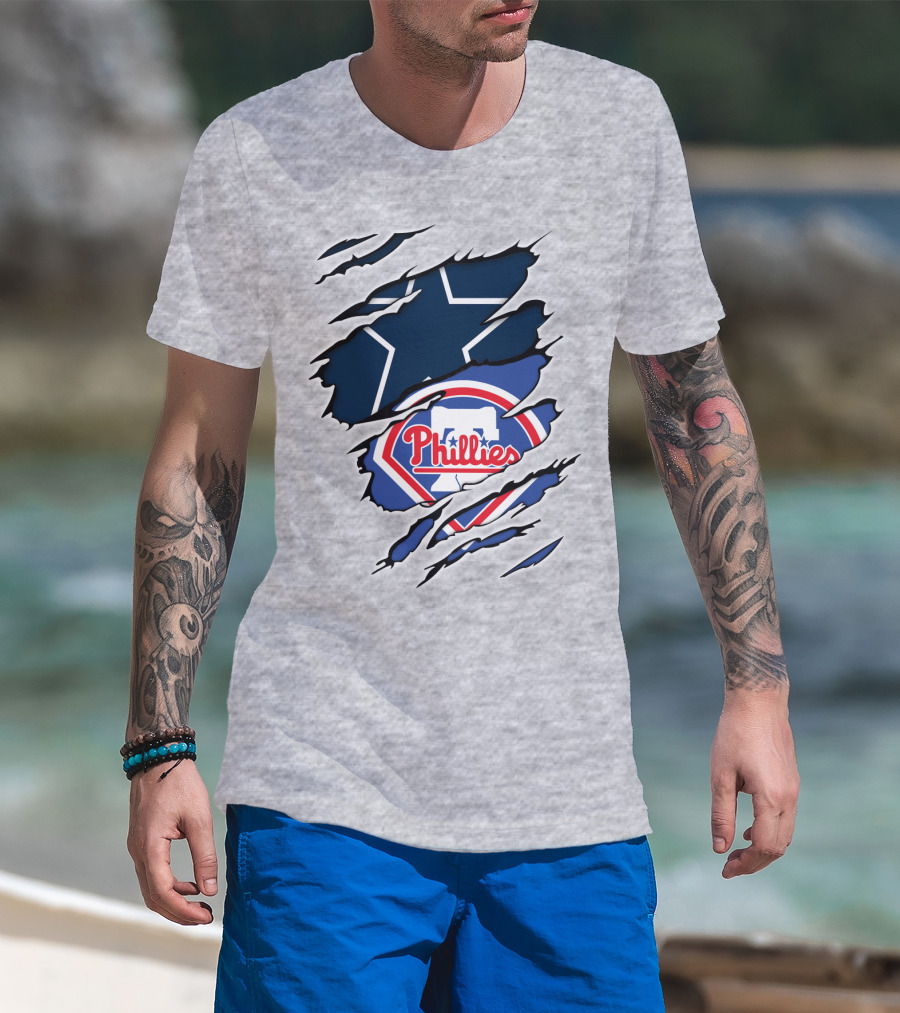 Dallas Cowboys Philadelphia Phillies Mashup T-Shirt
