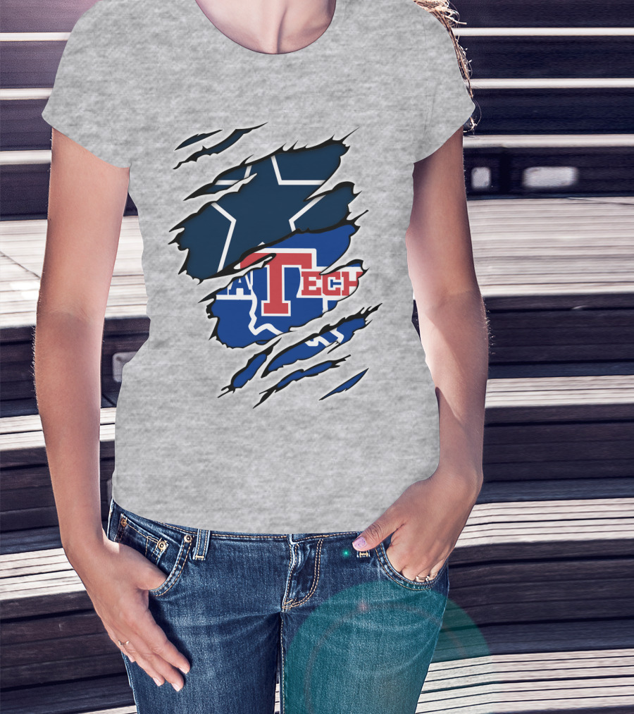 Dallas Cowboys Louisiana Tech Bulldogs T-Shirt