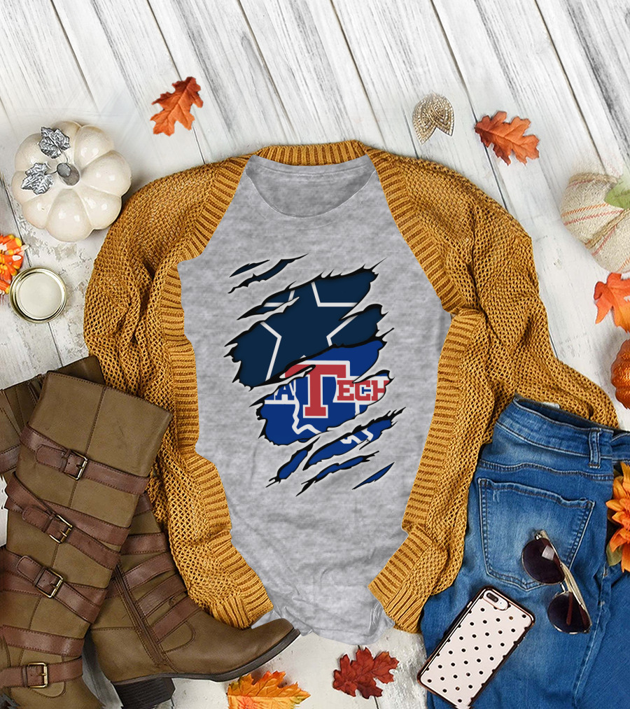 Dallas Cowboys Louisiana Tech Bulldogs T-Shirt