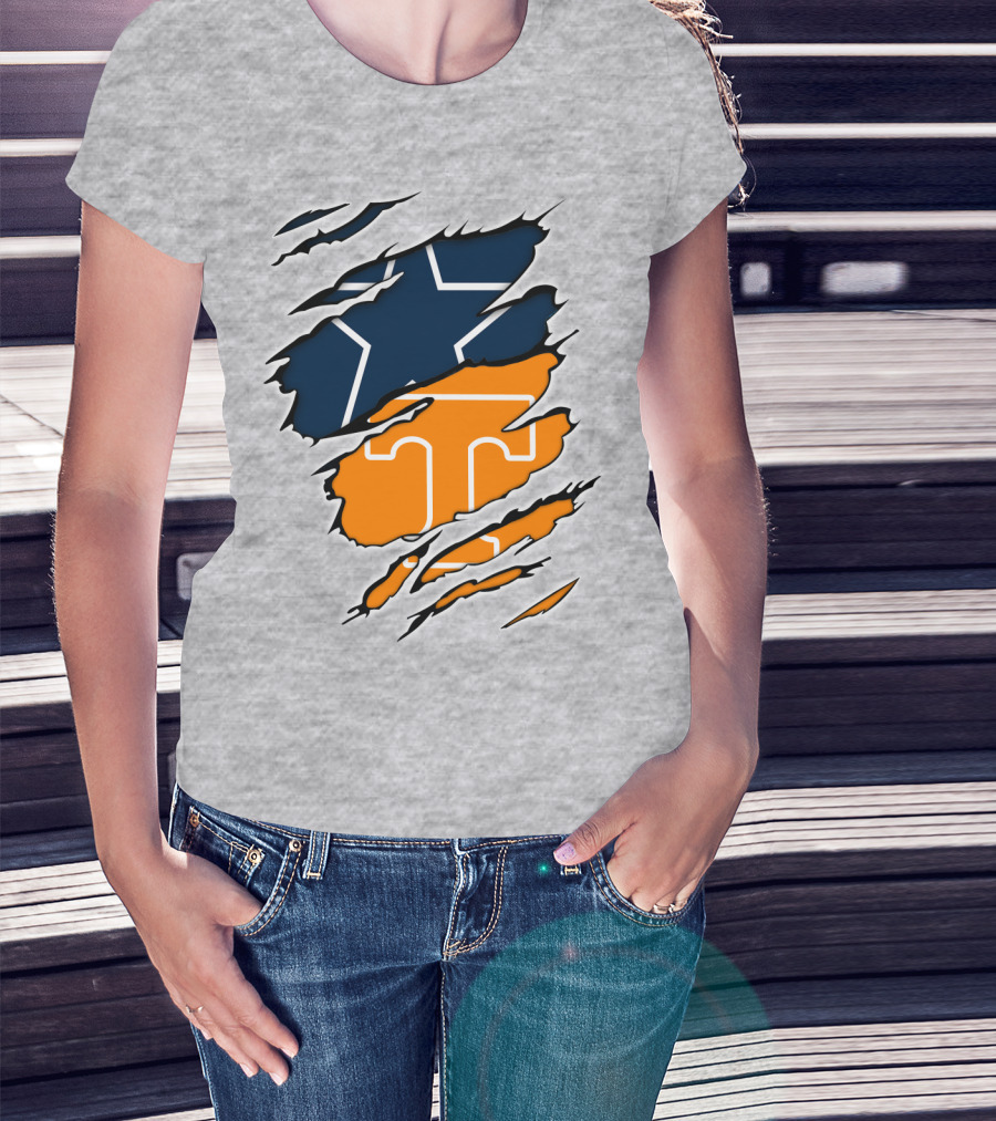 Cowboys Tennessee Vols Star Claw T-Shirt
