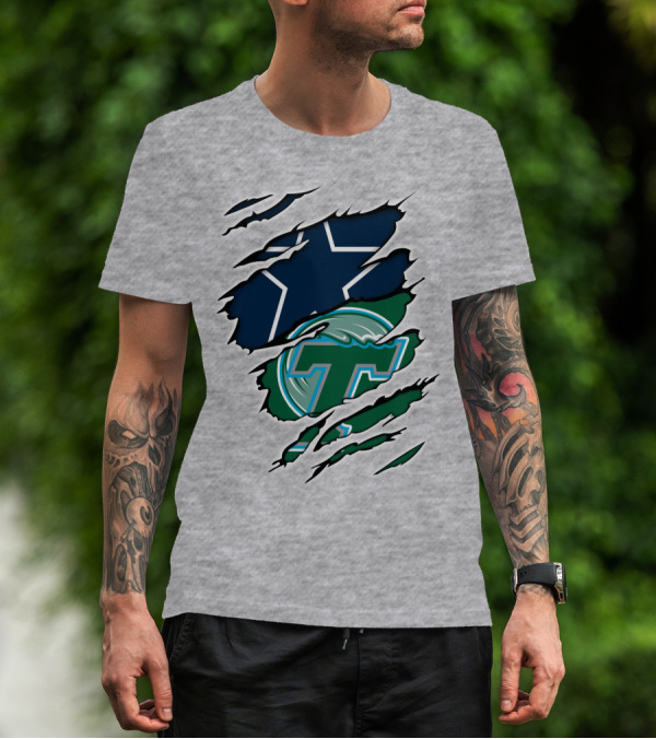 Cowboys Tulane Tornado Waves Star T-Shirt
