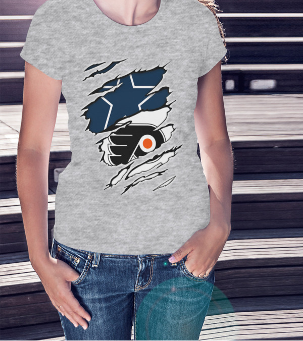 Cowboys Flyers Cowboys Logos Blend T-Shirt