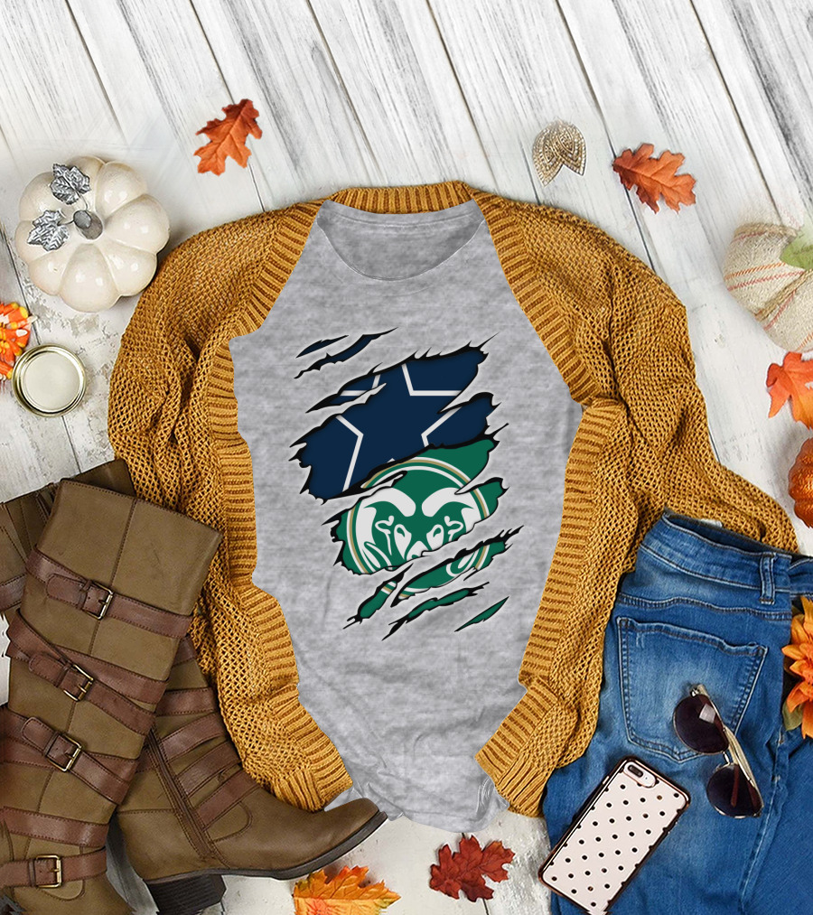 Cowboys Rams Star Logo Fusion T-Shirt