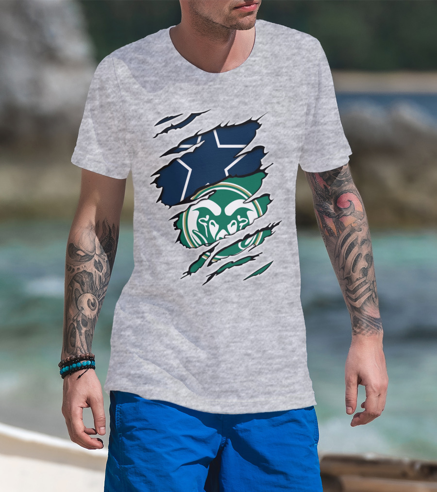 Cowboys Rams Star Logo Fusion T-Shirt