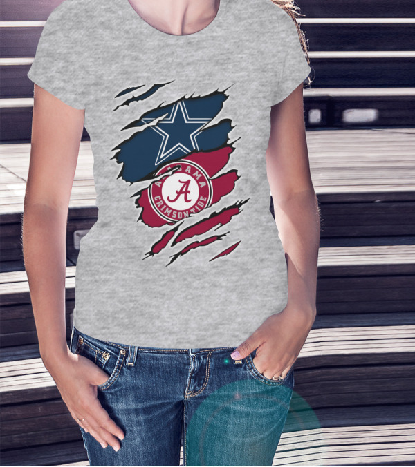 Dallas Cowboys Alabama Crimson Tide T-Shirt
