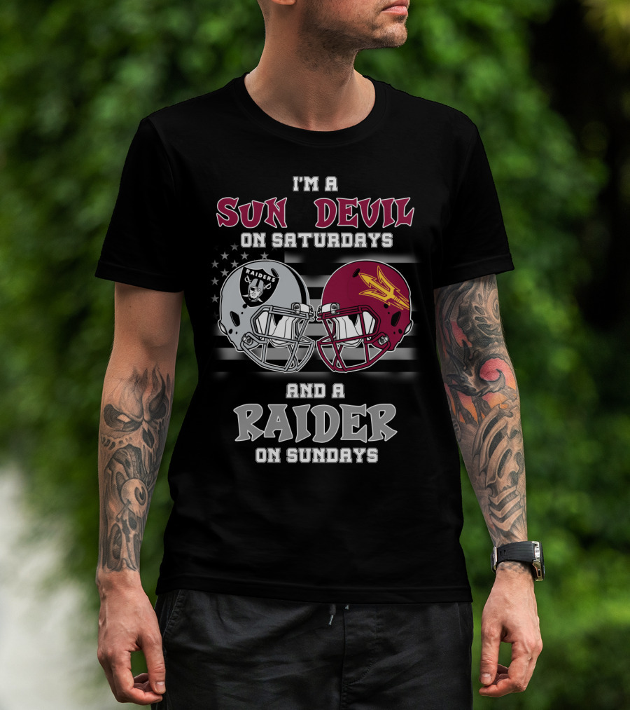 I'm A Sun Devil On Saturdays And A Raider On Sundays T-Shirt
