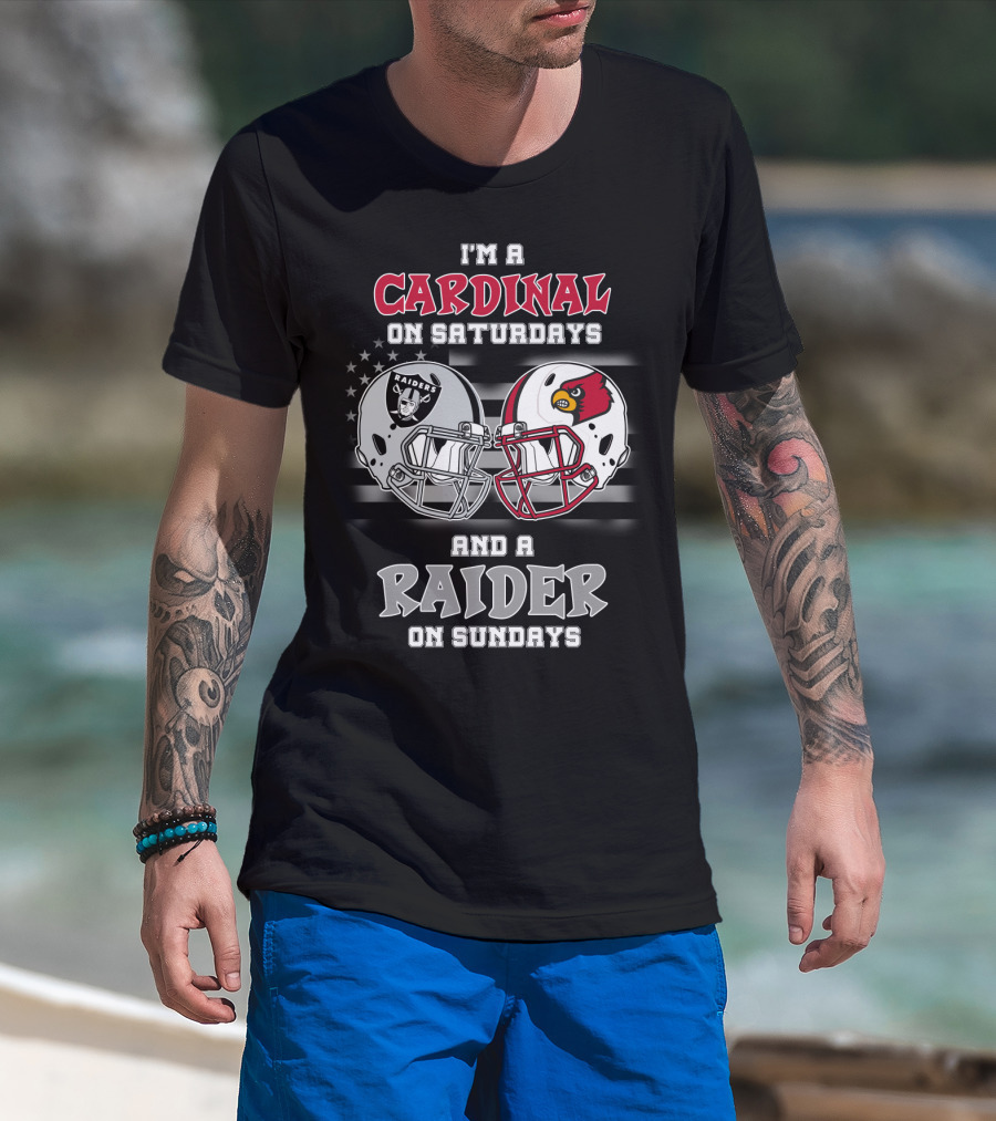 I'm A Cardinal On Saturdays And A Raider On Sundays T-Shirt