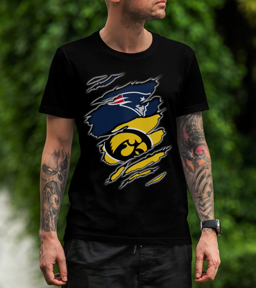 Patriots Hawkeyes Team Spirit Fusion T-Shirt