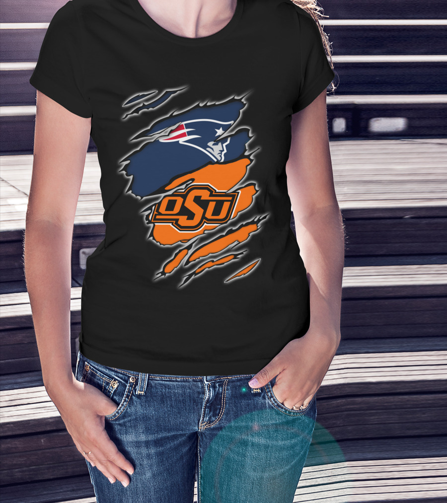 OSU Cowboys Patriots Logo Mashup T-Shirt