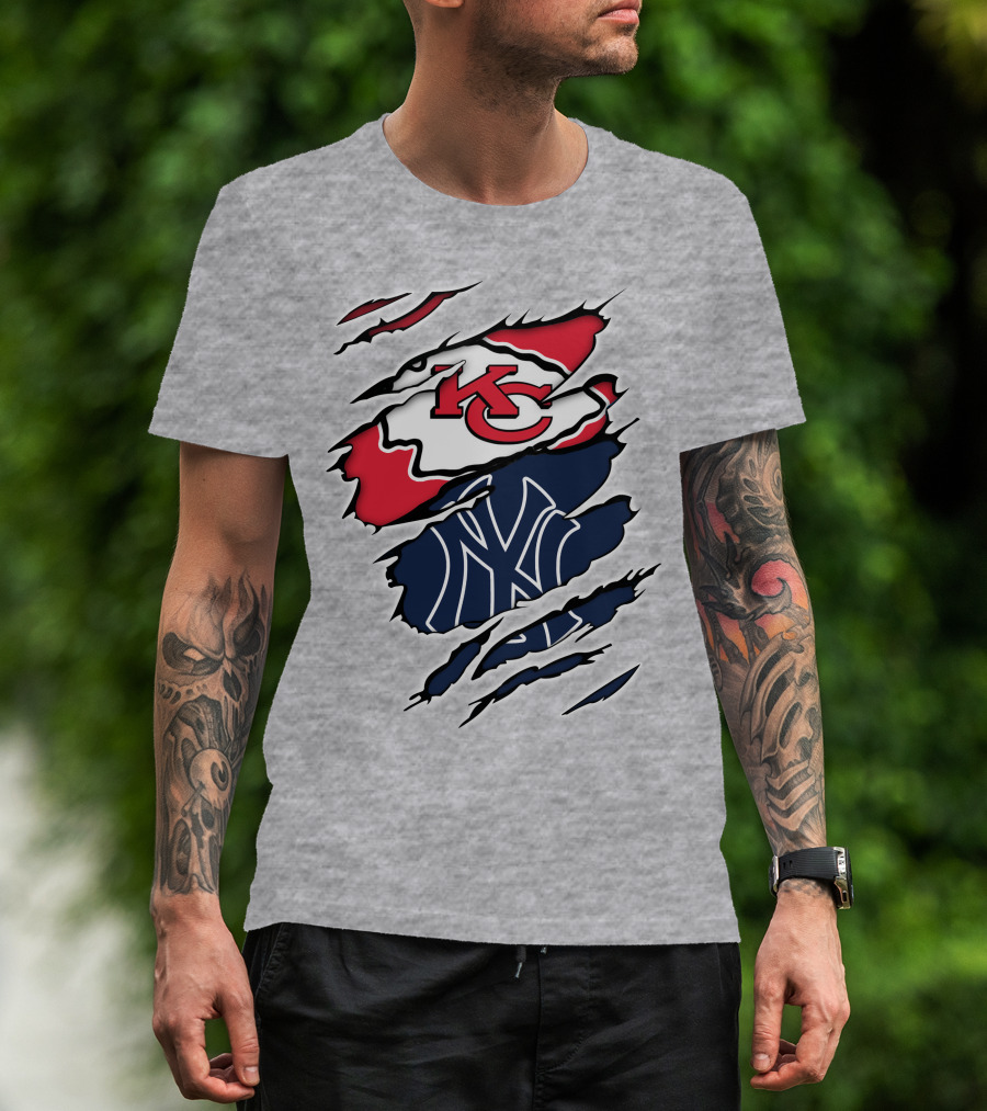 Chiefs Kc Yankees Ny Crossover T-Shirt