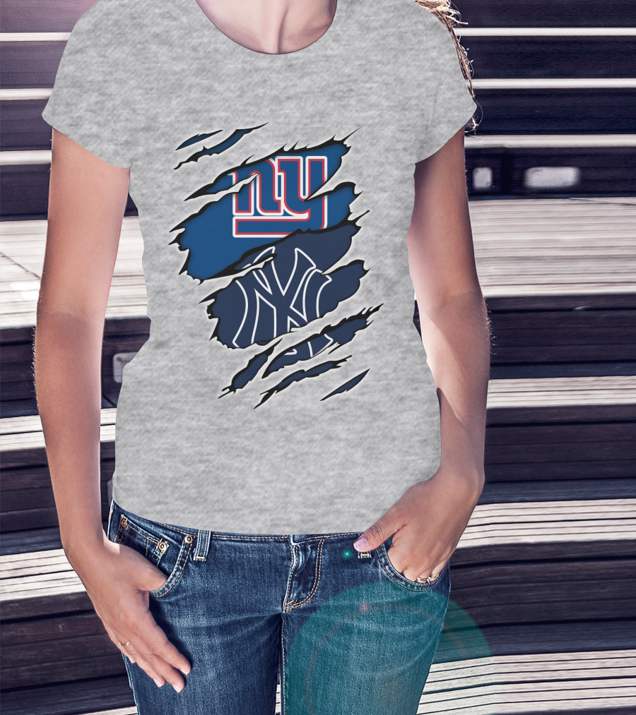 New York Giants Yankees Crossover T-Shirt