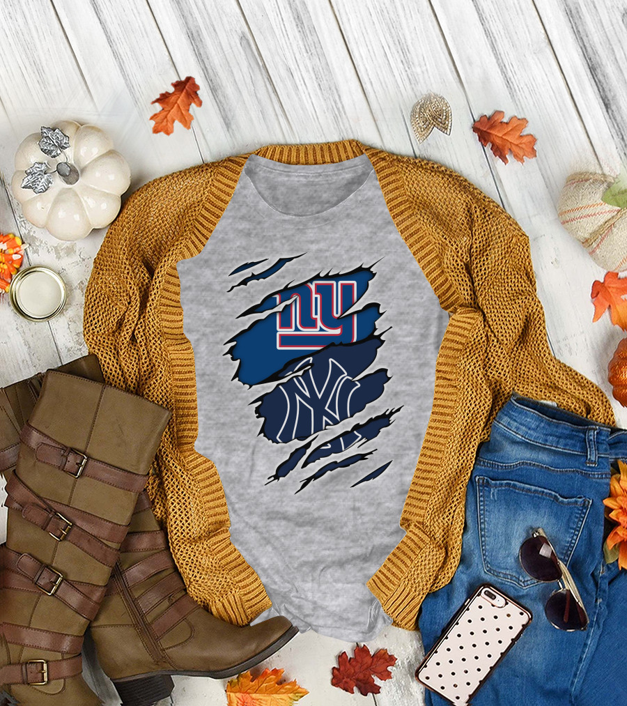 New York Giants Yankees Crossover T-Shirt