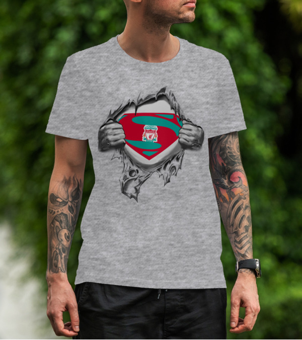 Liverpool Super Logo Tear Reveal T-Shirt