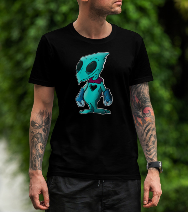 Heartless Kingdom Hearts Blue Creature With Heart T-Shirt