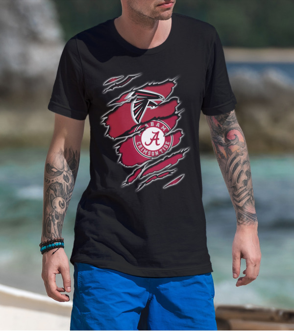 Falcons Alabama Crimson Tide Hybrid T-Shirt