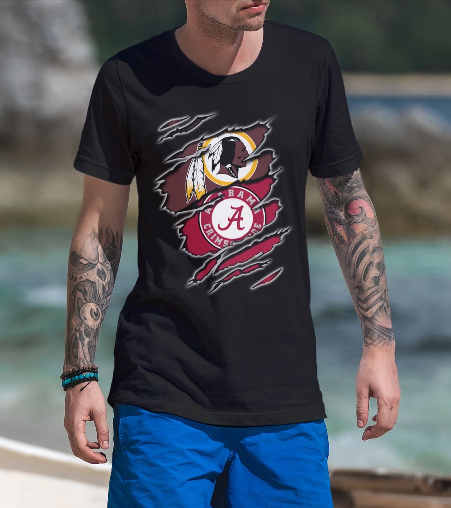 Redskins Alabama Crimson Tide Fan T-Shirt