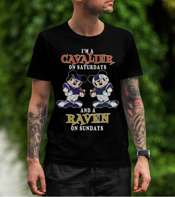 I'M A CAVALIER ON SATURDAYS AND A RAVEN ON SUNDAYS T-Shirt