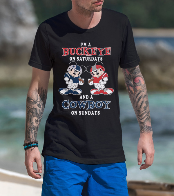 I'm A Buckeye On Saturdays And A Cowboy On Sundays T-Shirt
